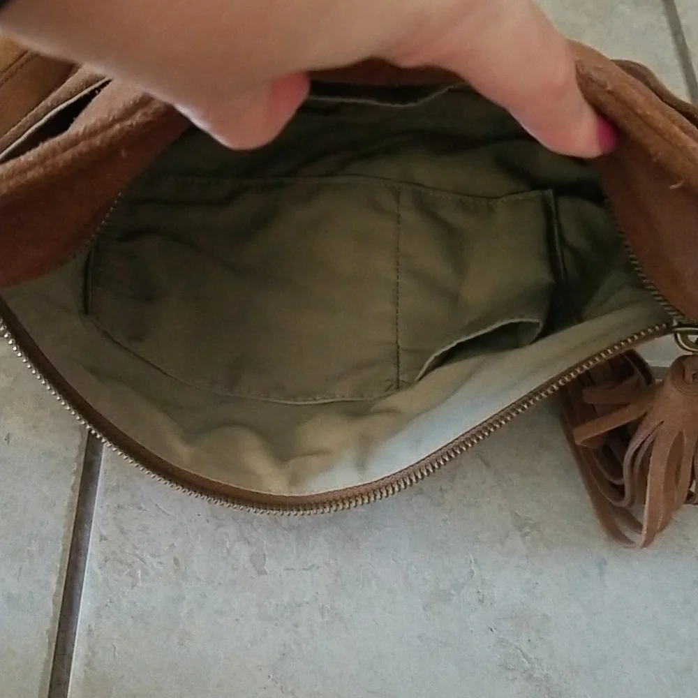 Margot Suede Crossbody Bag - Picture 7 of 12